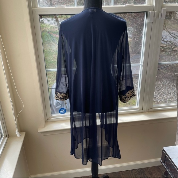 R&M Richards Navy Cover up Dressy Size 16 - Picture 3 of 7